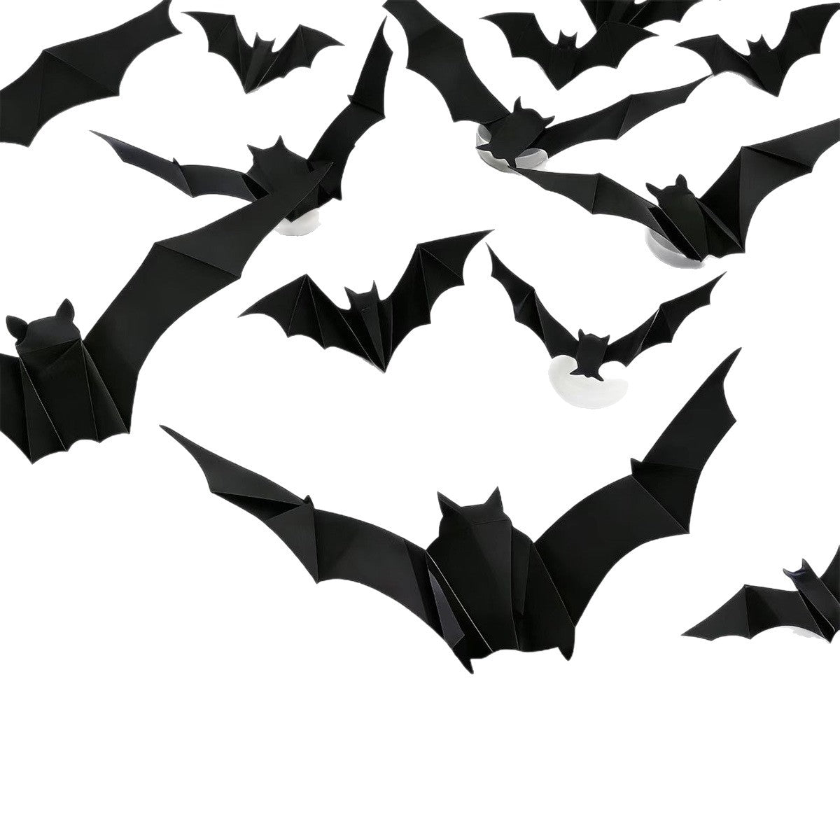Halloween LED Bat Wall Stickers ? Flashing Glow Bats for Spooky Party Decor