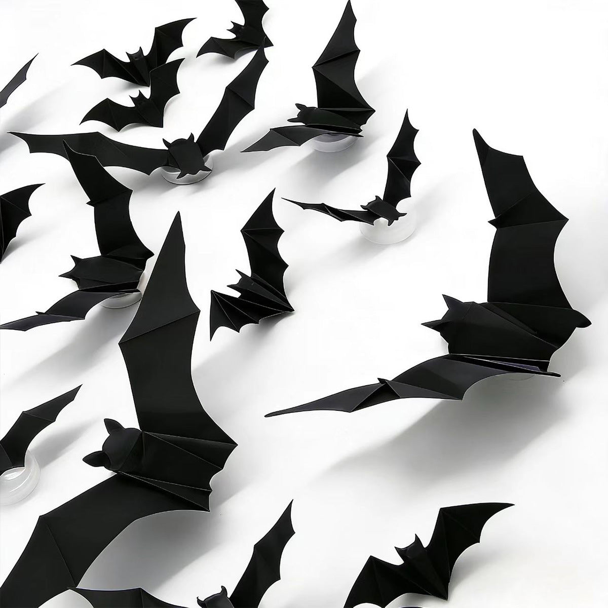 Halloween LED Bat Wall Stickers ? Flashing Glow Bats for Spooky Party Decor