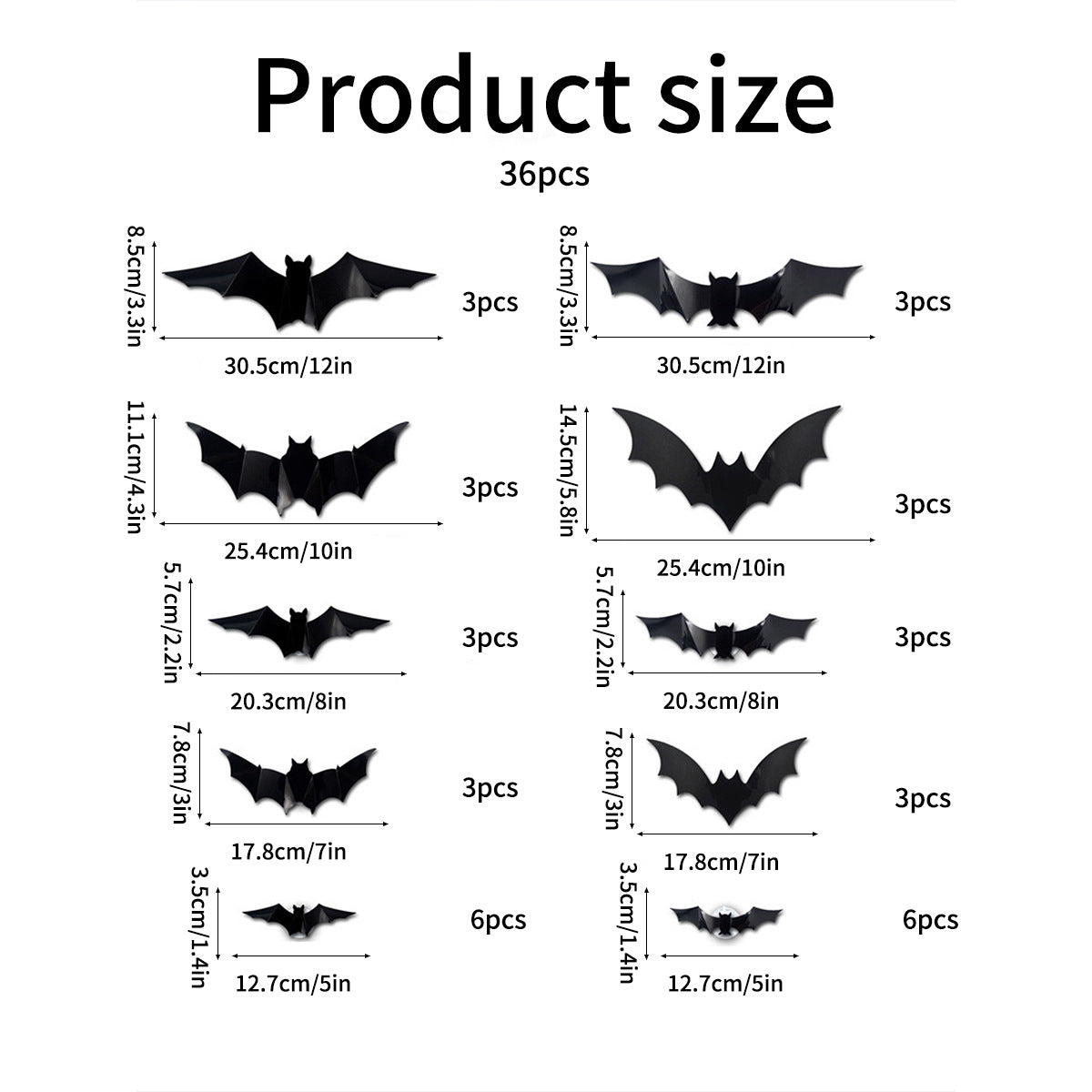 Halloween LED Bat Wall Stickers ? Flashing Glow Bats for Spooky Party Decor