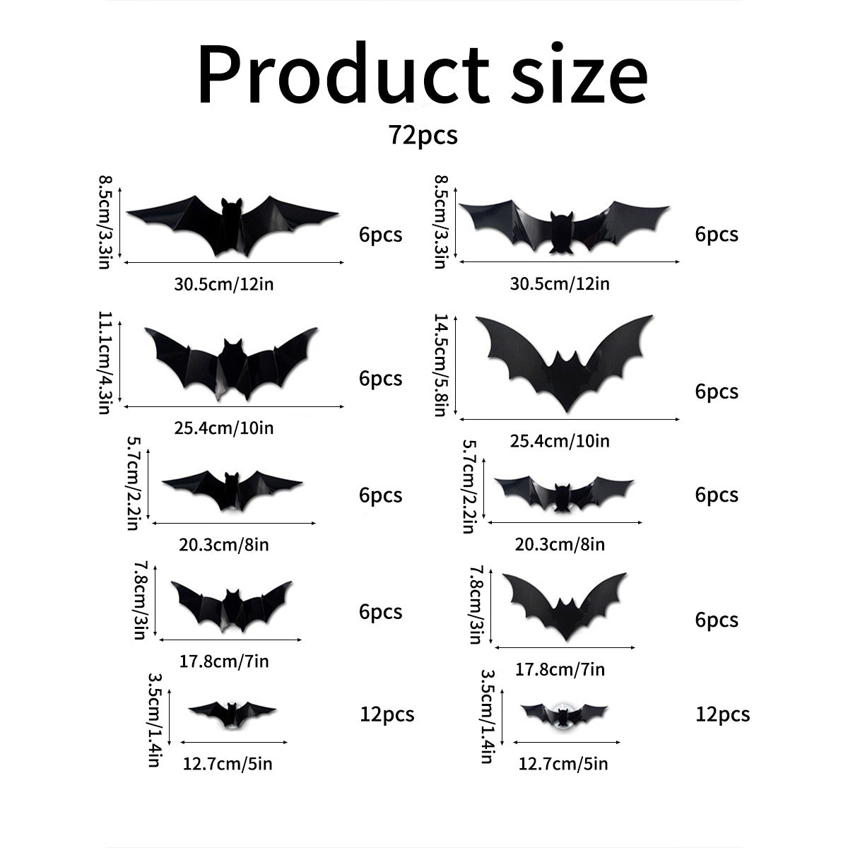 Halloween LED Bat Wall Stickers ? Flashing Glow Bats for Spooky Party Decor